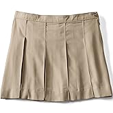Lands' End School Uniform Girls Solid Box Pleat Skirt Above Knee