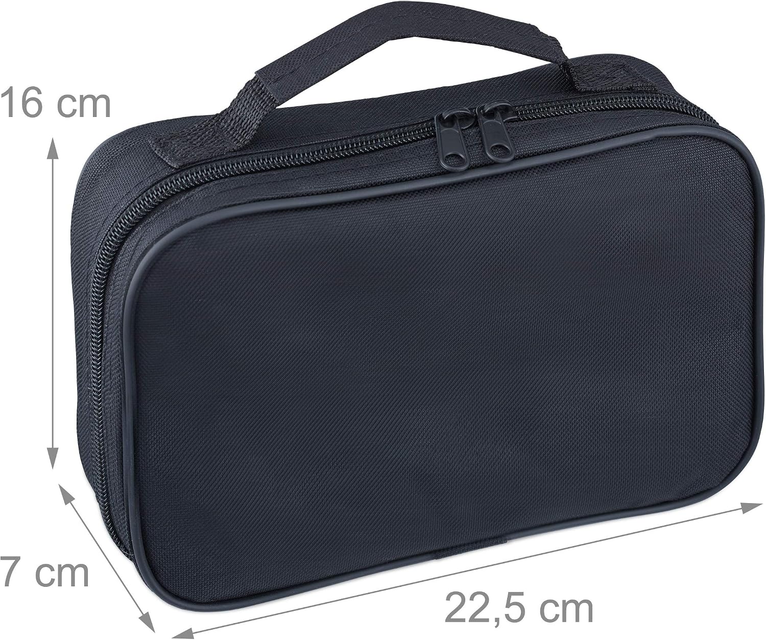 Relaxdays Boule Set, 6 Metal Boccia Balls, Jack Ball & Measuring Tool, Petanque Carry Case, Silver/Black, Silver / Black - Image 5