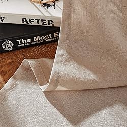 Joydeco Linen Curtains for Living Room,Light