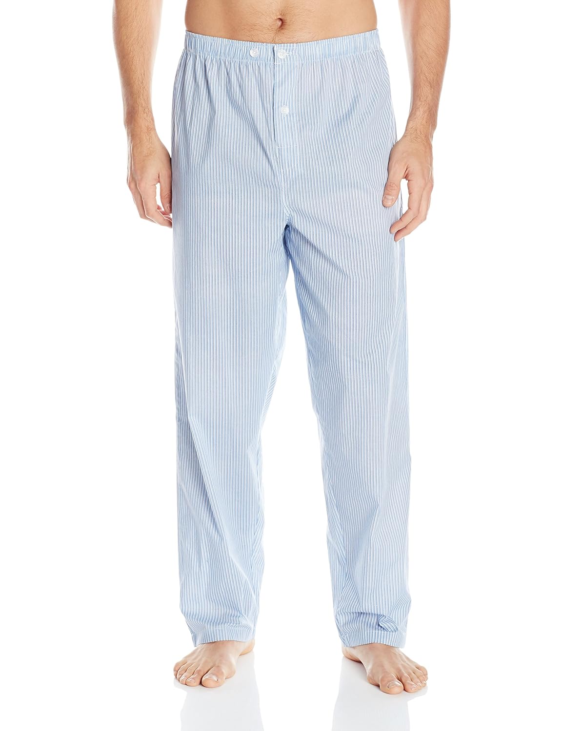 fruit of the loom men's long sleeve broadcloth pajama set