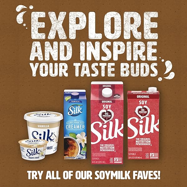 SILK SHELF-STABLE SOY MILK SINGLES, CHOCOLATE, DAIRY-FREE, VEGAN, NON-GMO PROJECT VERIFIED, 8 FL OZ (PACK OF 18)