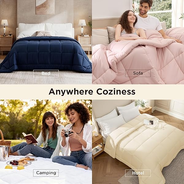 BEDSURE COMFORTER DUVET INSERT – QUILTED COMFORTERS OVERSIZE QUEEN, ALL SEASON DUVET, GENTLESOFT DOWN ALTERNATIVE BEDDING, WITH 8 TABS, GIFTS FOR WOMEN/MEN, LIGHT SPA BLUE, OVERSIZE QUEEN 98X98INCHES