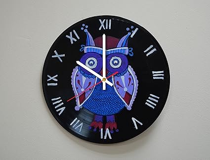 Amazon Com Owls Figurines Design Handpainted Vinyl Record