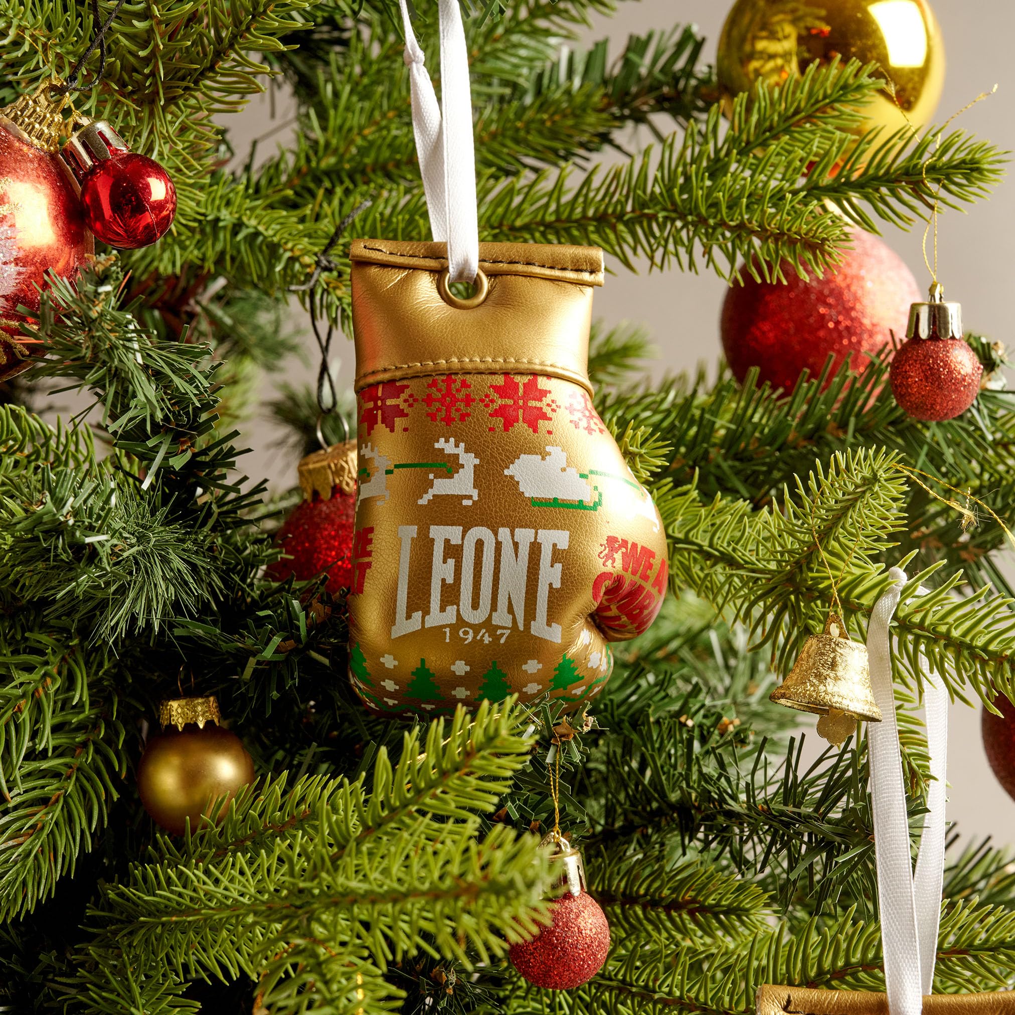 LEONE 1947, Mini guanto Xmas, Unisex - Adulto, oro, Taglia Unica, AC23X