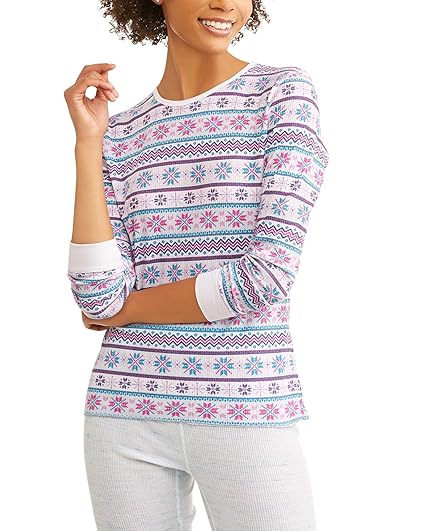 fruit of the loom women's waffle thermal underwear top