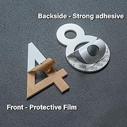 4 Inch House Numbers, Self-adhesive Mailbox Numbers