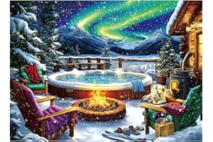 MINIWAN Northern Lights Puzzle - 500 Piece Puzzles for Adults Vivid Imagery Impossible Hard Difficult Challenging Puzzle,Unique Jigsaw Puzzles 500 Pieces Ideal for Relaxation and Family Fun