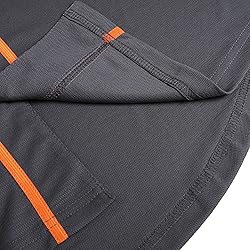 DEHANER Grey Plain Softball Baseball Jersey for Men