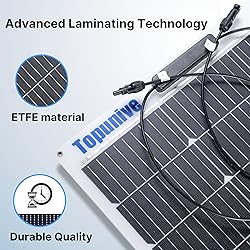 Topunive 100W 12V Flexible Solar Panel 9BB