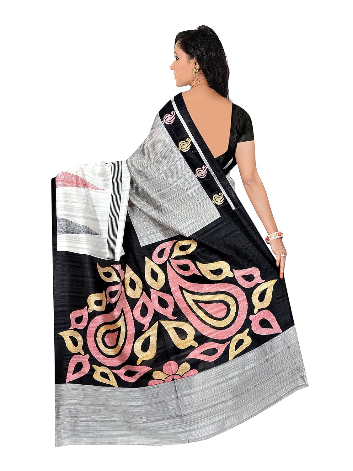winza designer cotton saree with blouse piece