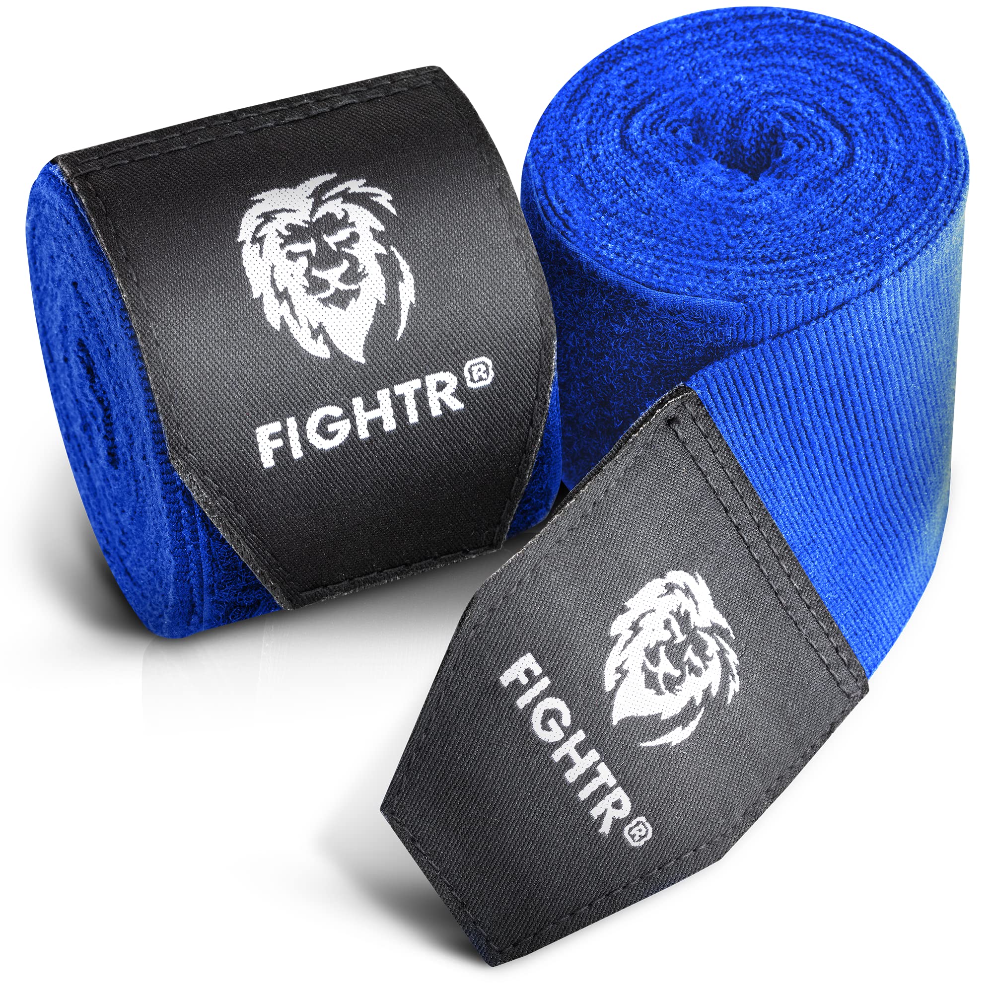 FIGHTR® Premium Boxing Hand Wraps for max. stability and protection | 4m semi elastic Boxing Gloves with thumb loop for Boxing, MMA, Mauy Thai - Bandage