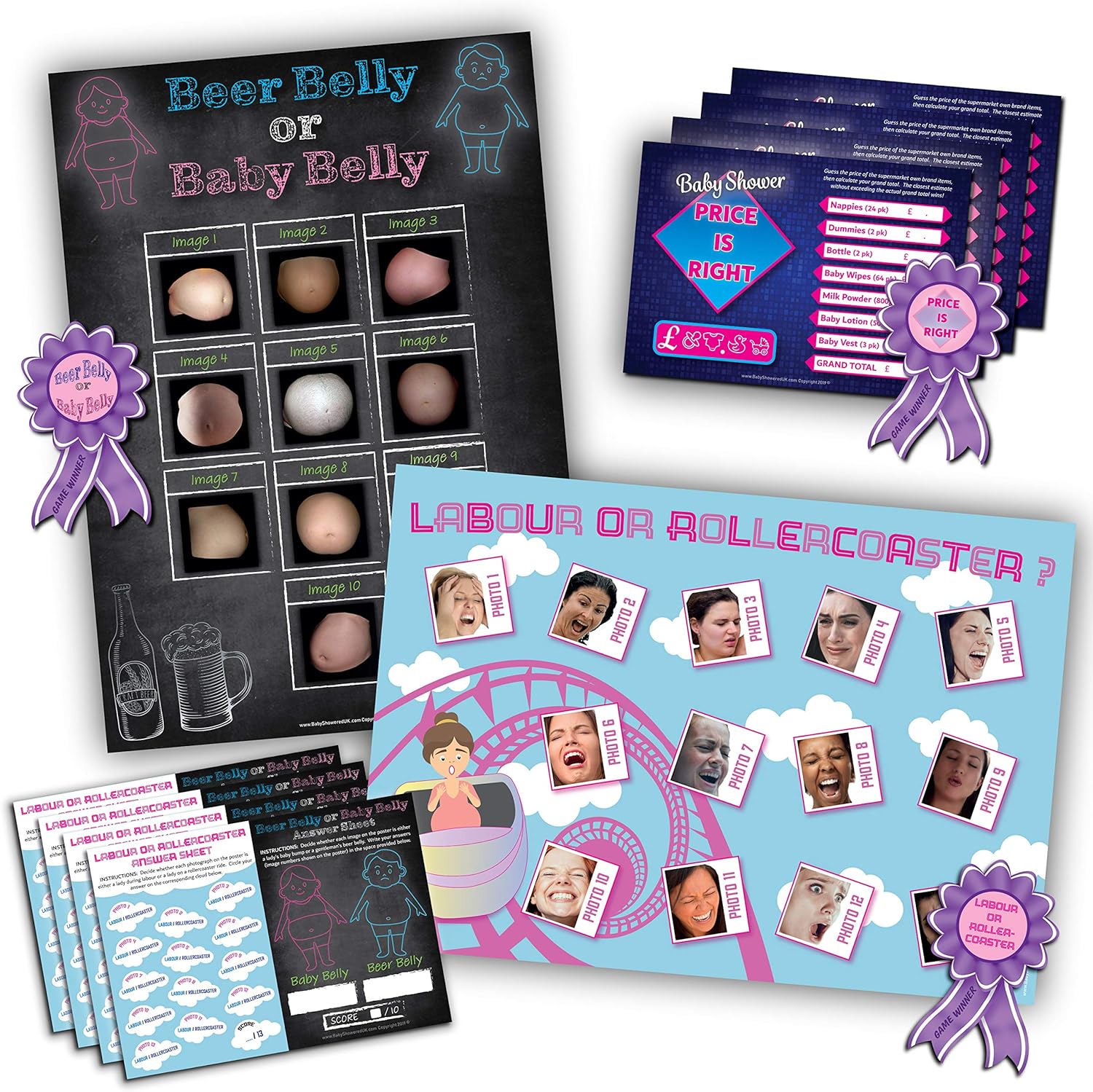 unisex prizes for baby shower games