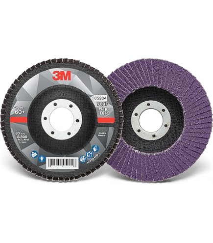 Amazon.com: 3M Flap Disc 769F, Type 27 Quick Change, 40+, 4-1/2 in