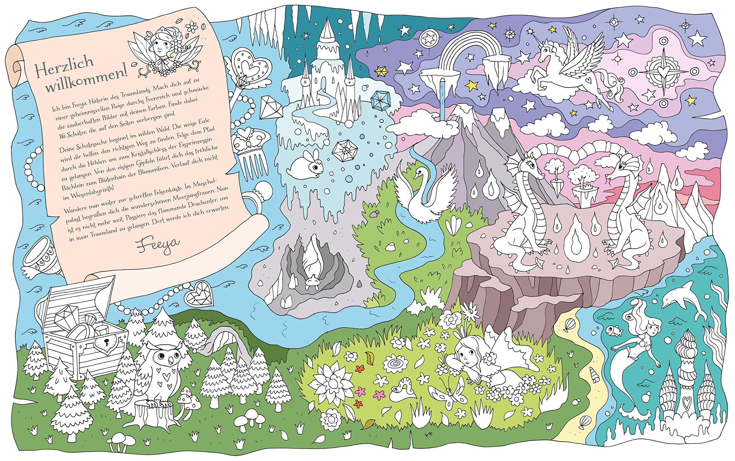 Die Verzauberte Reise Ein Magisches Malbuch Amazon De Isabelle Metzen Bucher