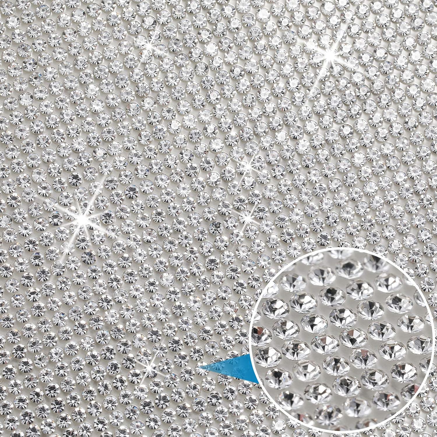 Zonon 60000 Pcs Bling Rhinestone Sheets Stickers Self-Adhesive Crystal Rhinestone DIY Glitter Diamond Resin Stickers for Home Car Cellphone Arts Crafts Decoration 5 Sheets x 12000 Pcs - Image 4