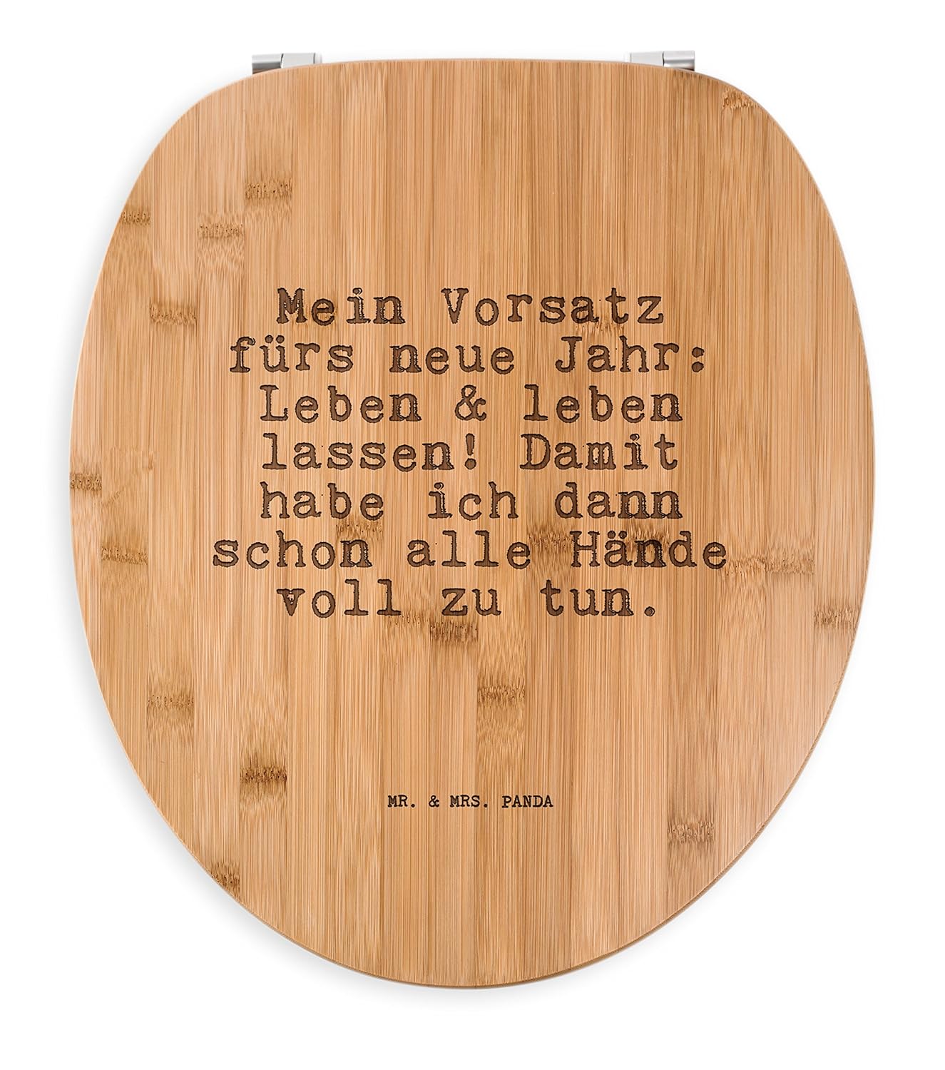 Mr Mrs Panda Wc Sitz Mit Spruch Mein Vorsatz Fürs Neue