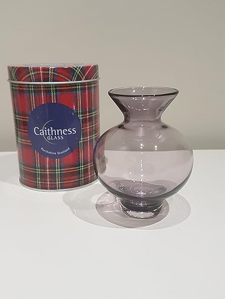 Caithness Amethyst Vase 5 Hand Crafted In Scotland Amazon Co Uk