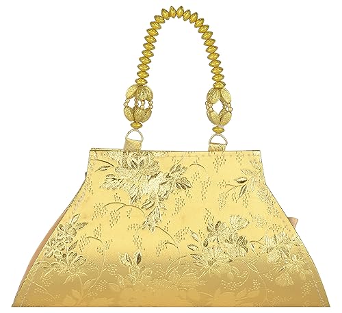 Bohemian Collections Nylon Clutch Bag (Golden)