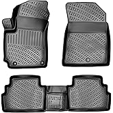 Kia Soul 2020-2026 (No EV Models) Floor Mats 3D Custom Fit Compatible with Kia Soul Rubber Car Mats Laser Measured Floor Liners All Weather Heavy Duty Odorless Non-Slip TPE (Front & Rear)