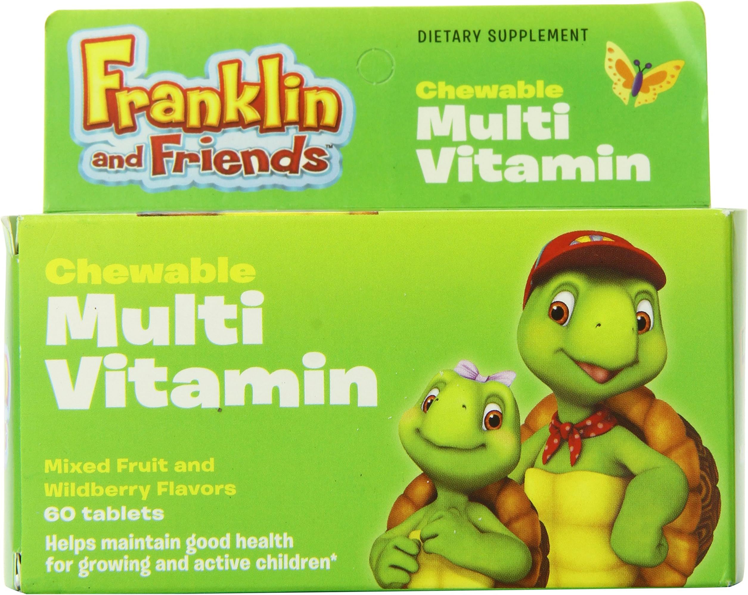 Treehouse Kids Supplements Multi Vitamin, Chewable, Mixed Fruit and Wildberry Flavors, 60 Count