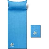 Velour Beach Towel Inflatable Pillow And Bag All In One Amazon