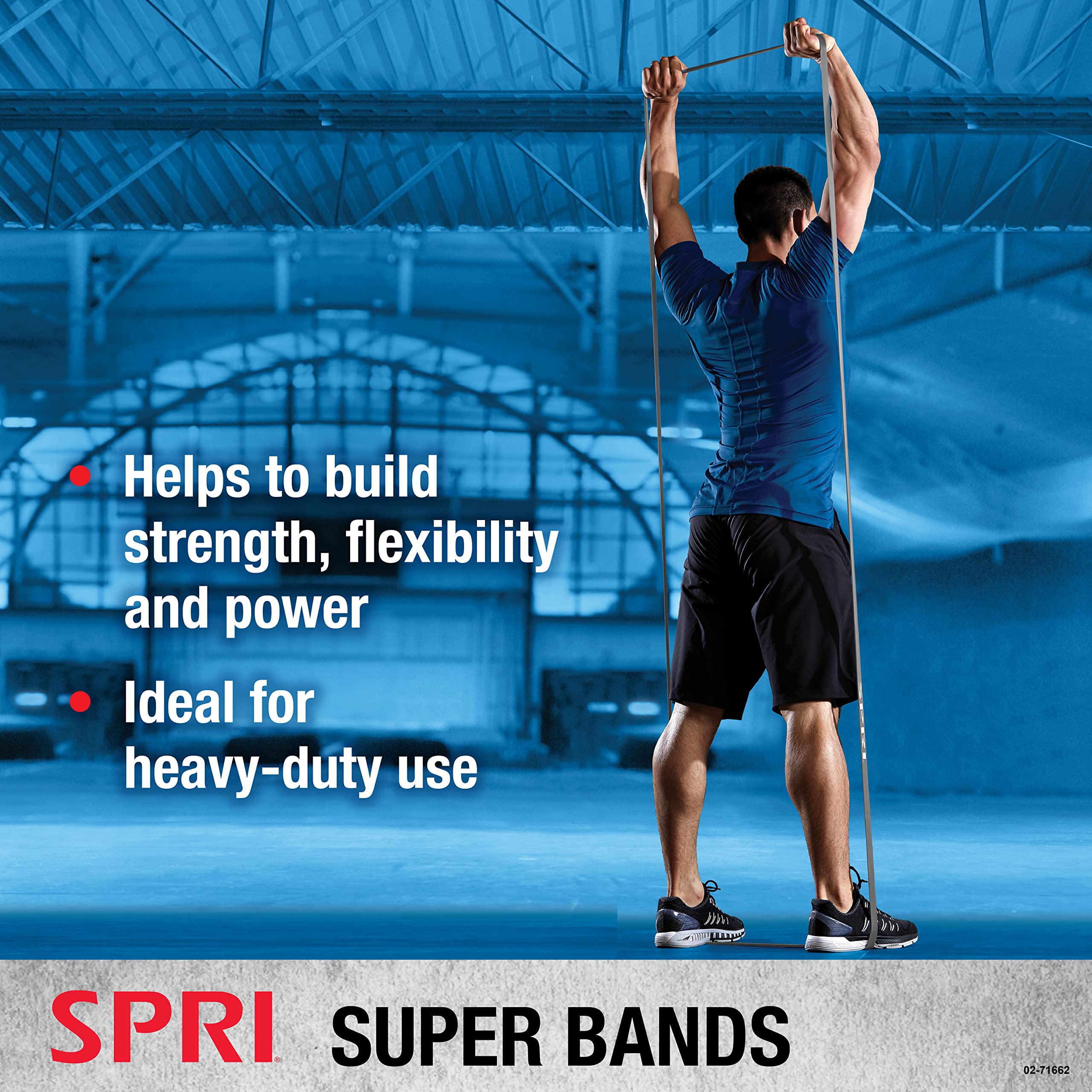 SPRI Superbands - Resistance Band for Assisted Pull-ups, Core Fitness, and Strength Training Resistance Exercises - Versatile Tool for Flexibility, Stamina, and Balance - 1