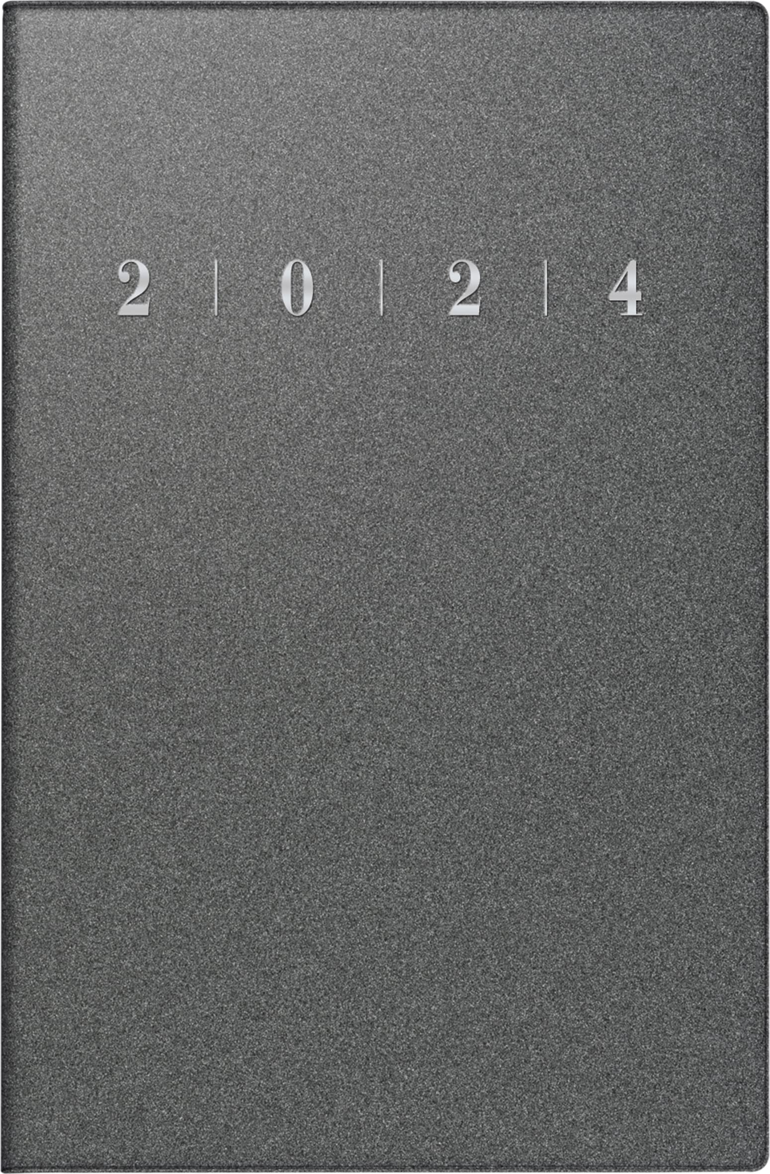 rido/idé Weekly calendar model partner/industry I 2024 2 pages = 1 week sheet size 7.2 x 11.2 cm anthracite