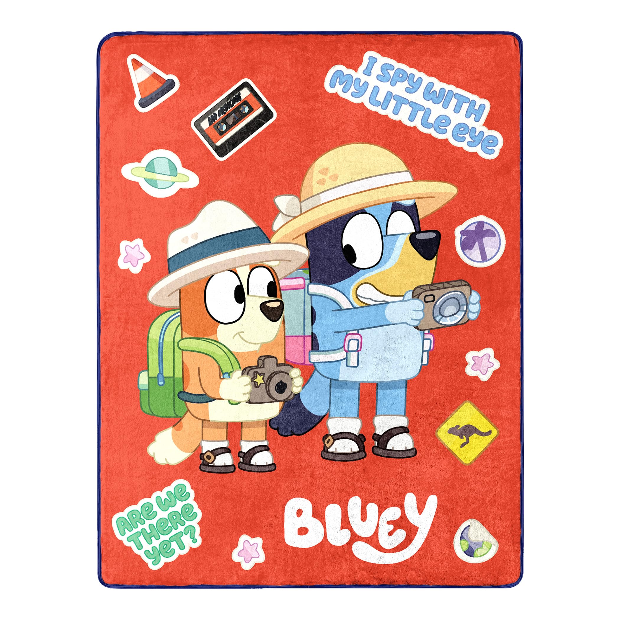 Northwest Bluey Silk Touch Throw Blanket, 46" x 60", Road Trip