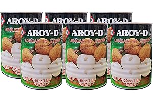 Aroy-D Thai Longan in Syrup (6 Pack, Total of 120oz)