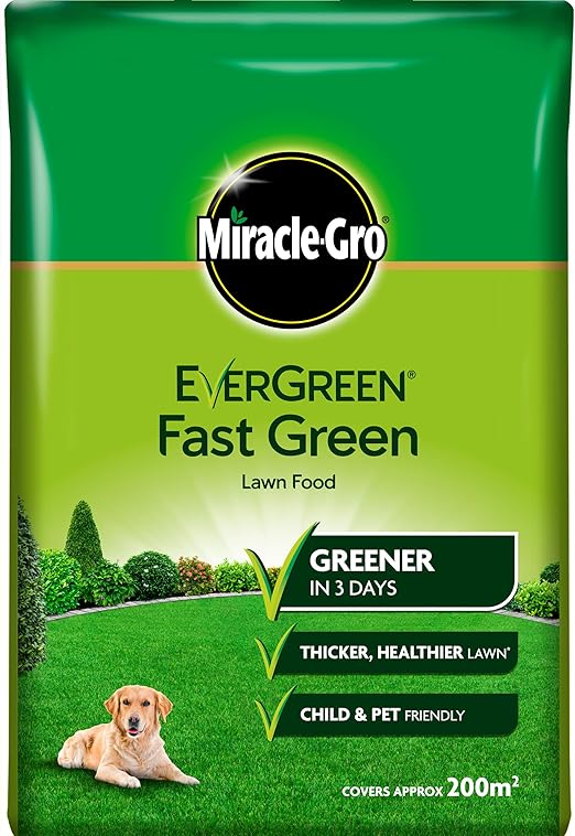 MiracleGro Fast Green Lawn Food, 7 kg Bag 200 sq m Coverage (Child