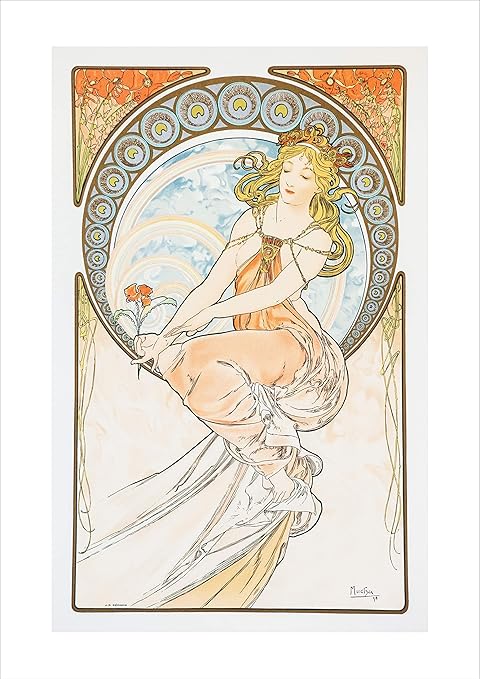 Amazon Co Jp ポスター ミュシャ 四芸術 絵画 サイズ 返金保証有 日本製 上質 インテリア 壁紙用 絵画 アート 壁紙ポスター Generic