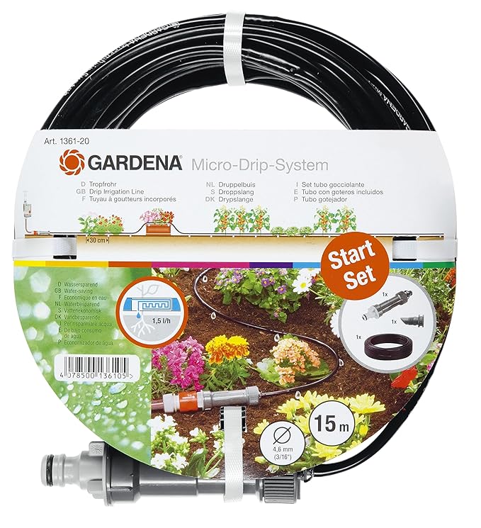 Gardena 1361-20 Micro-Drip-System Tropfrohr oberirdisch