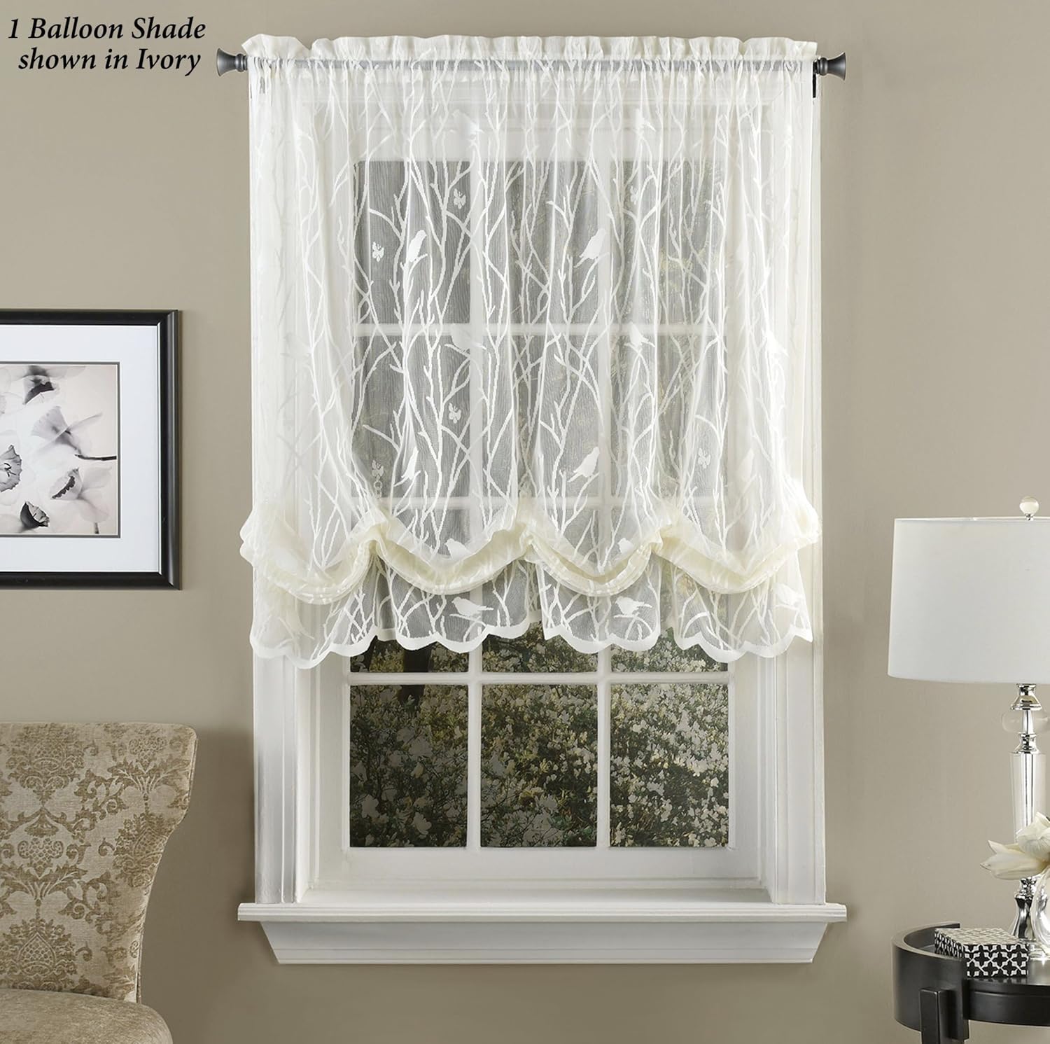 Amazon Com Lorraine Home Fashions Of Chin Troubadour Lace Balloon