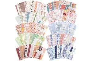 TENARE 500 Sheets Vintage DIY Scrapbook Paper Supplies Aesthetic Paper Supplies Decorative Paper Material for DIY Scrapbooks Journal Photo Album Crafts (Classic Style,3.35 x 2.17 Inches)