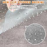 SHAREWIN Office Chair Mat for Carpet 120x90 cm Clear PVC Desk Carpet Mat view 4