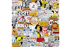 MELGORANMI 170 PCS Hard Hat Stickers (Dirty) for Tool Box, Helmet, Funny Stickers for Adults, Prank Meme Vinyl and Waterproof Decals for Mechanics, Electricians, Union, Oilfield, Military, Construction, Welders