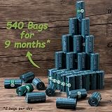 GREENER WALKER Poo Bags 540 Extra Thick Biodegradable 33x23 cm Green view 5