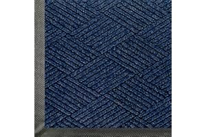 M+A MATTING WaterHog Max Diamond | Commercial-Grade Entrance Mat with Diamond Pattern & Rubber Border | Indoor/Outdoor, Quick-Drying, Stain Resistant Door Mat (Indigo, 2' x 3')