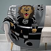 Sleep Squad Los Angeles Kings Bailey 60 x 80 Raschel Plush Blanket an NHL Mascot Super-Soft Throw