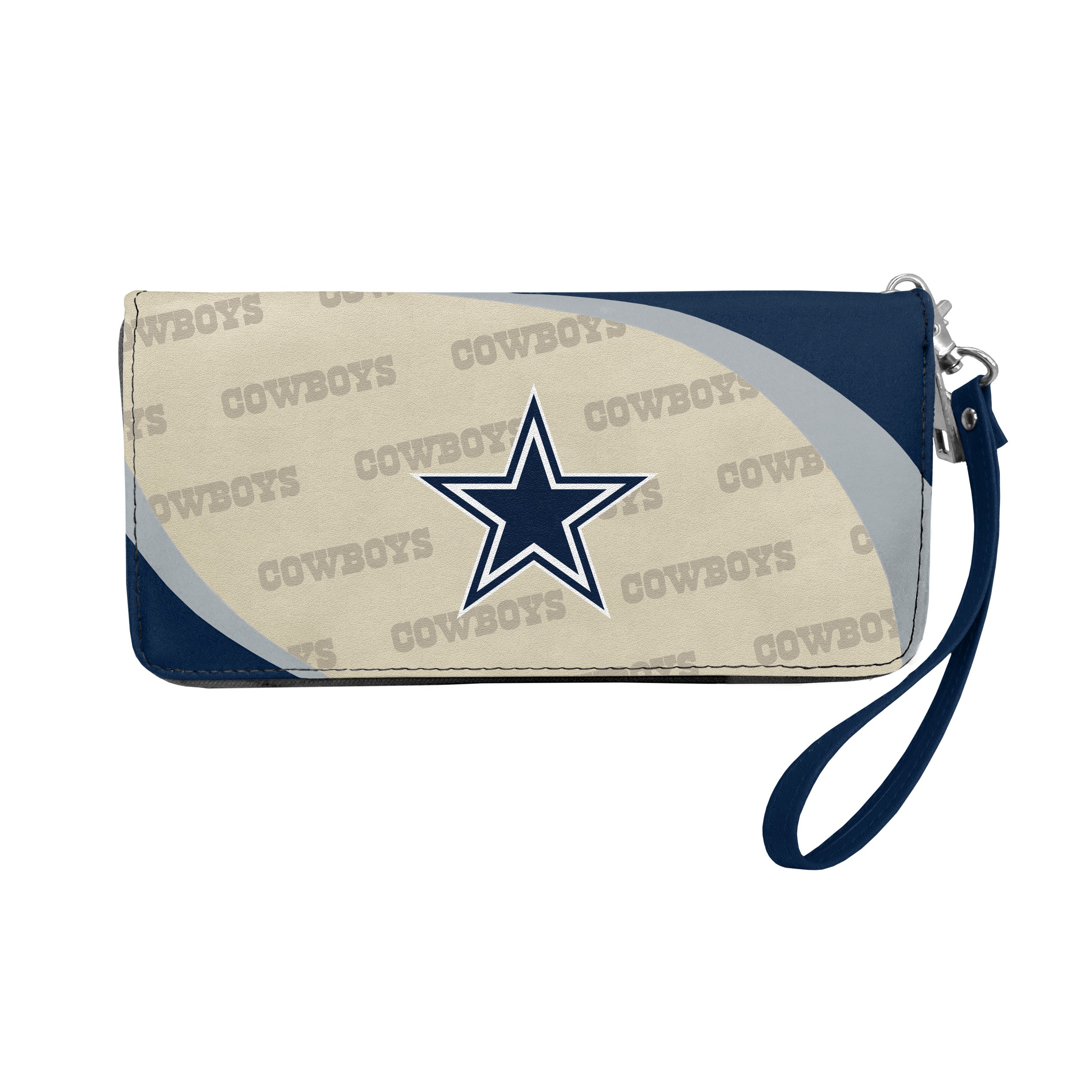 Little Earth Productions Littlearth NFL Dallas Cowboys Curve Zip Organizer, Team Color, 8" x 4" x 1"