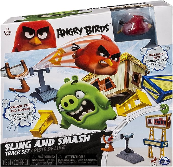 angry birds sling and smash track set
