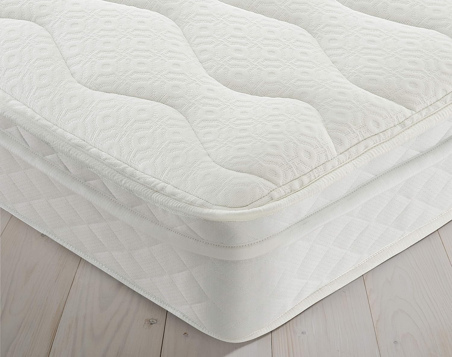 Silentnight Miracoil Cushion Top Mattress, White, Super King