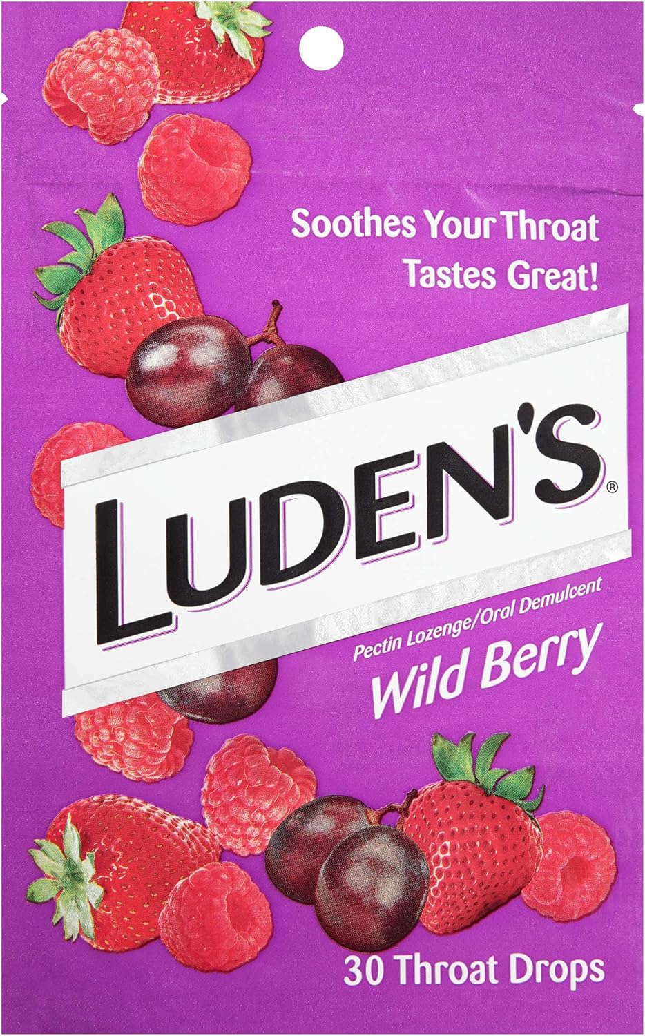Ludens Throat Drops, Wild Berry, 30 Count: Health & Personal Care