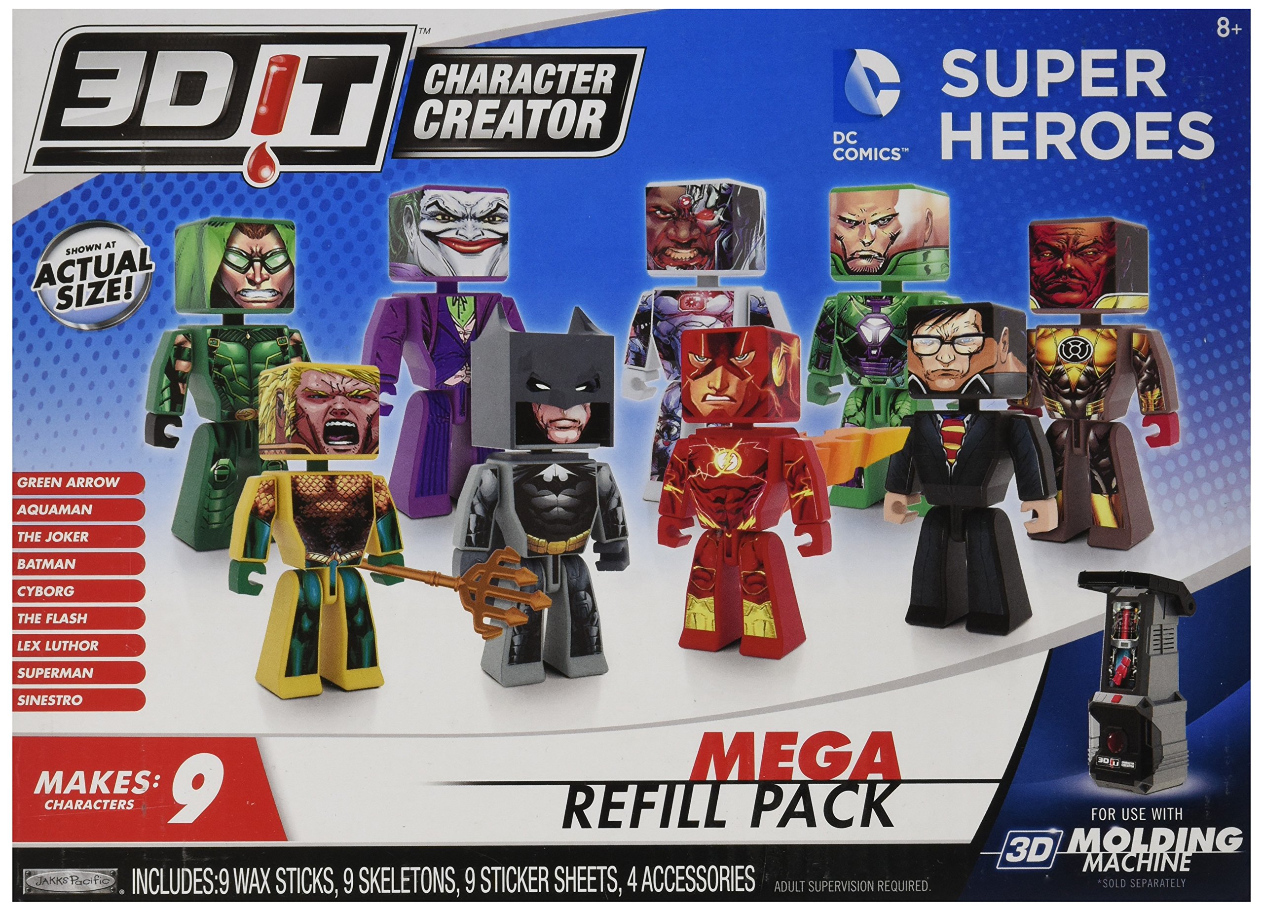 3DIT Character Creator DC Comics Mega Refill Pack Novelty Toy