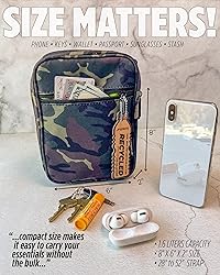Fydelity Camo Crossbody Bags for Women, Army