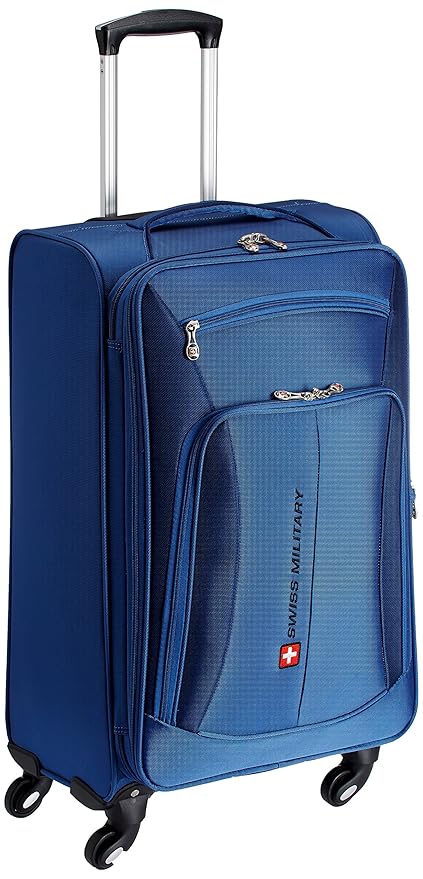 Swiss Military Nylon 48 liters Blue Trolley Suitcase (TL-7)