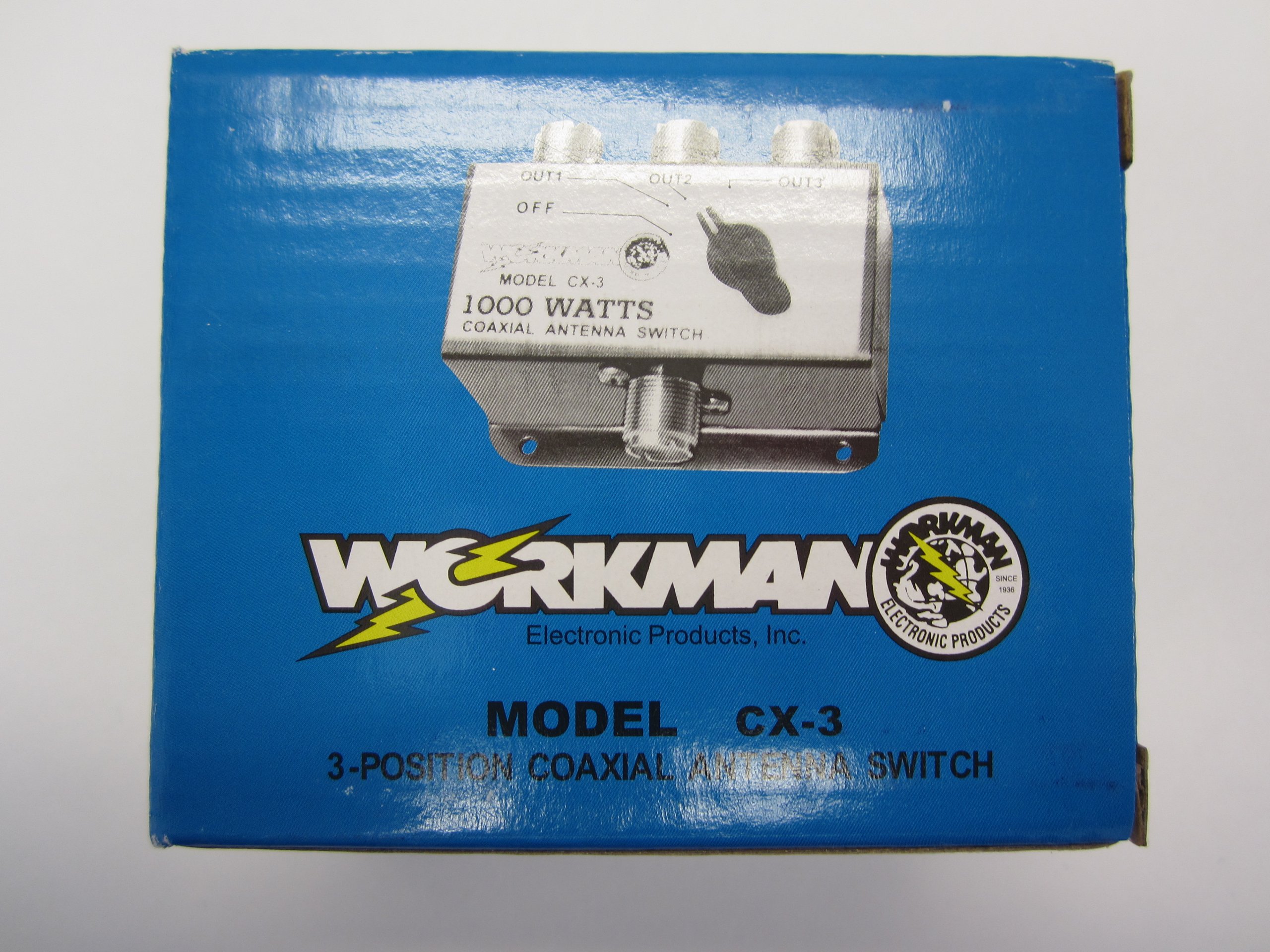 Workman CX3 3 Position COAX Antenna SWITCH 1000 W CB / Ham Radio w