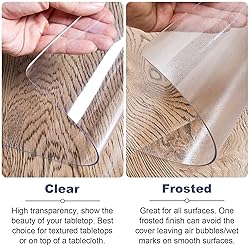 OstepDecor Clear Desk Pad, 16 x 72 Inch Clear Desk