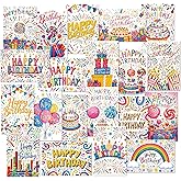 XISHIUYIS 20pcs Birthday Cards, Messages, Envelopes, and Stickers | 4x6 Inch Happy Birthday Cards Bulk for Family, Kids, Friends, Work, and Office Celebrations. (20 Pcs Cards With Firework patterns)