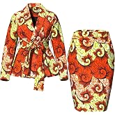 African Clothes for Women Wedding Ankara Dashiki Party Outfits 2 Piece Set African Top and Skirts Lady African Attire